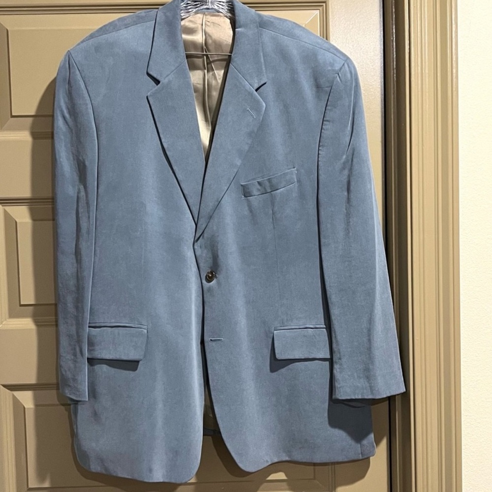 Ralph Ralph Lauren Mens  48 Regular Two Button Blazer Sports Coat Gray